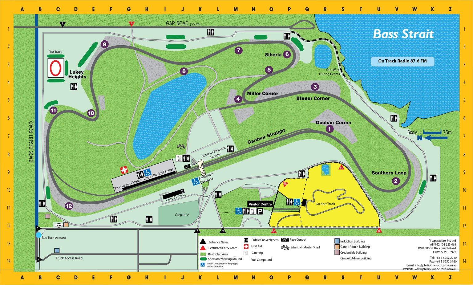 Circuit Map - Phillip Island Circuit